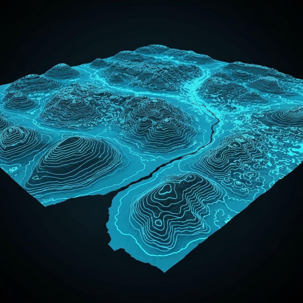 3D terrain visualization model